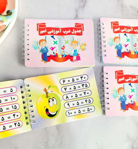دفترچه جدول ضرب آموزشی. آموزش ضرب
