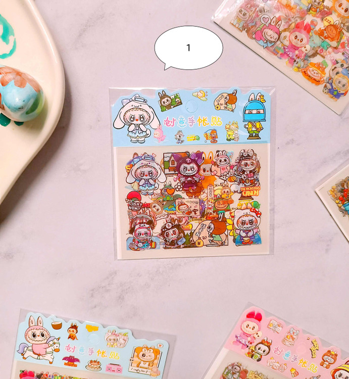 استیکر شفاف و ضد آب لبوبو